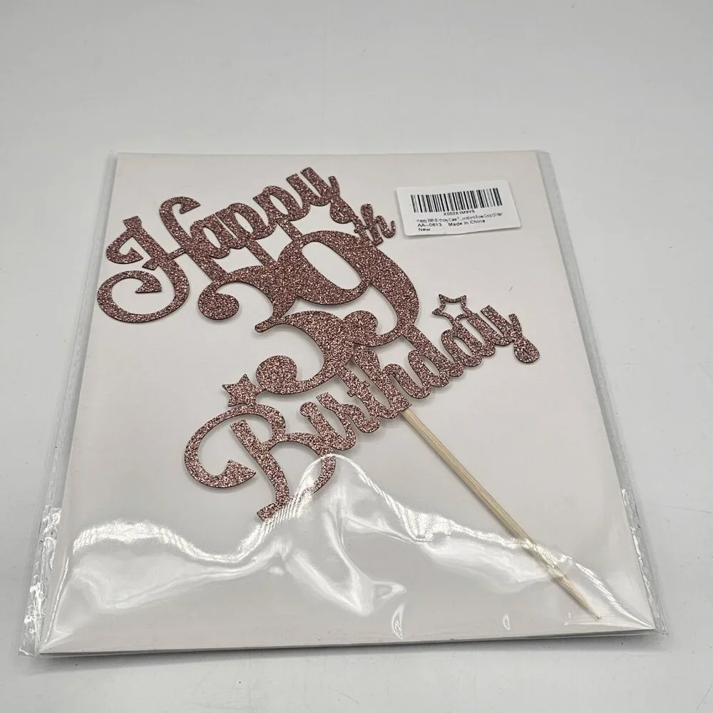39th Birthday Decorations for Women Rose Gold Sash Tiara and Cake Topper & More
